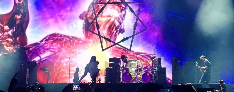 Tool performing at the Aftershock festival